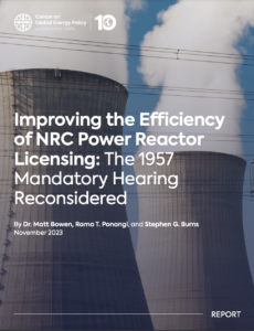 Improving the Efficiency of NRC Power Reactor Licensing
